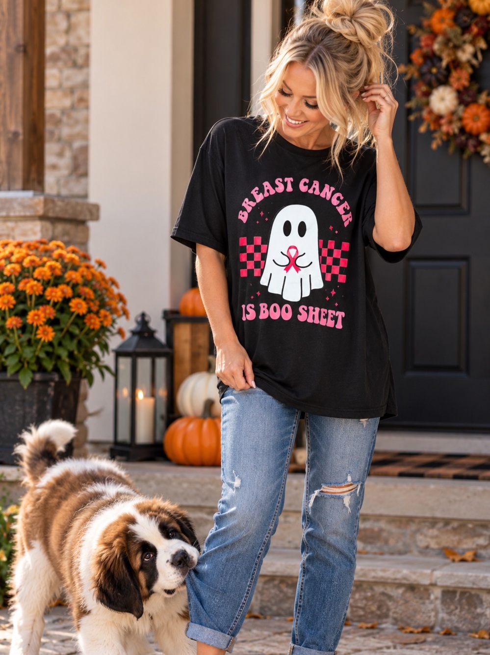 Breast Cancer is Boo Sheet tee